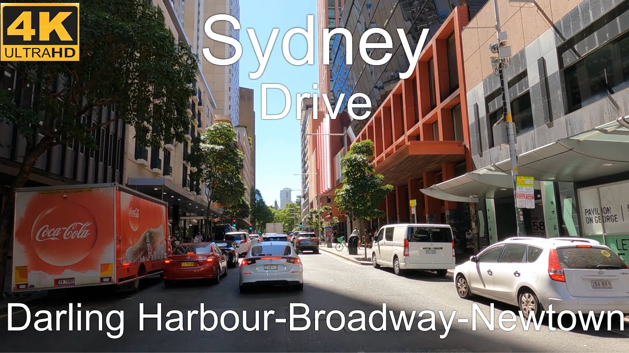Driving Darling Harbour to Newtown | Sydney Australia | 4K UHD 