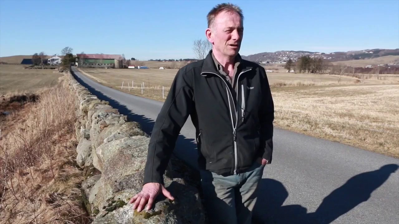 Kåre har lødd fem mil med steingard