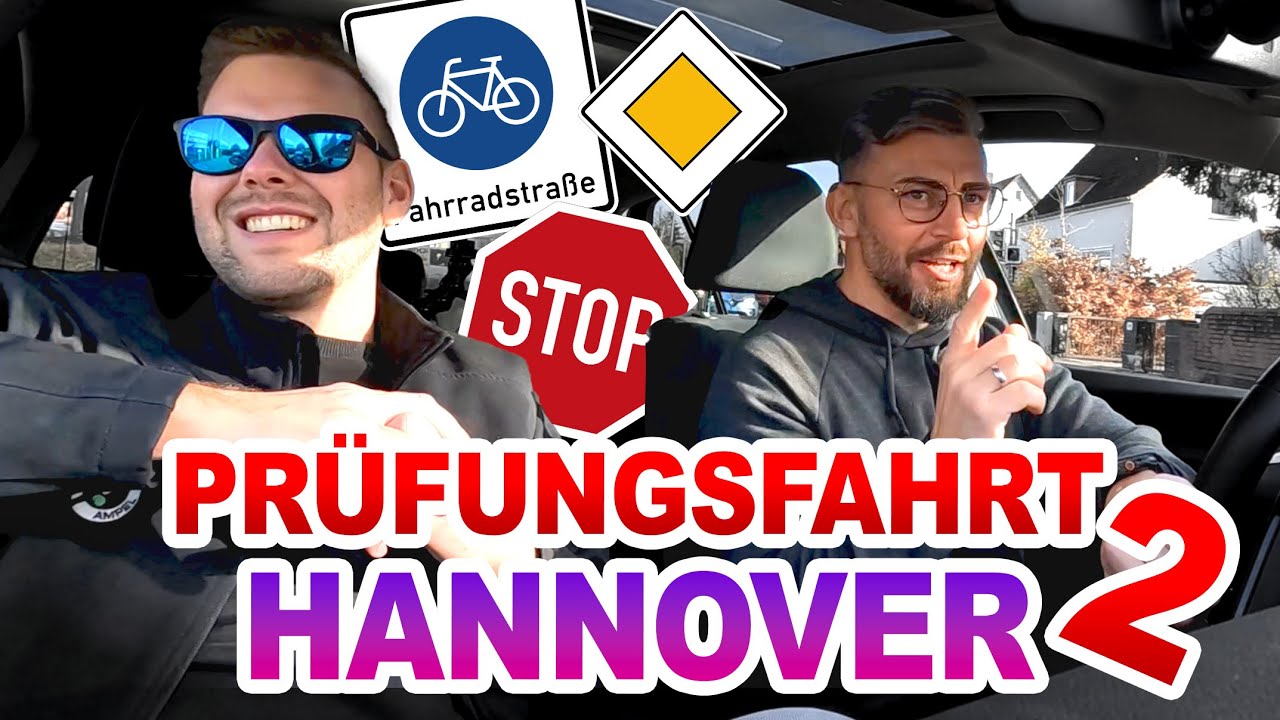 2. Pr&uuml;fungsfahrt in Hannover🚦 Darauf achtet der Pr&uuml;fer! Stadtverkehr l Fahrpr&uuml;fung PKW 🚗