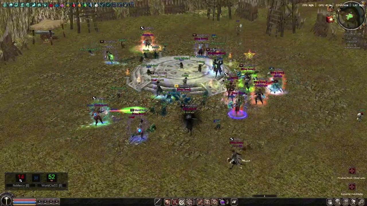WorldClaSS VS NoMercy / Metin2 Zarox guerras retro Nivel 70!