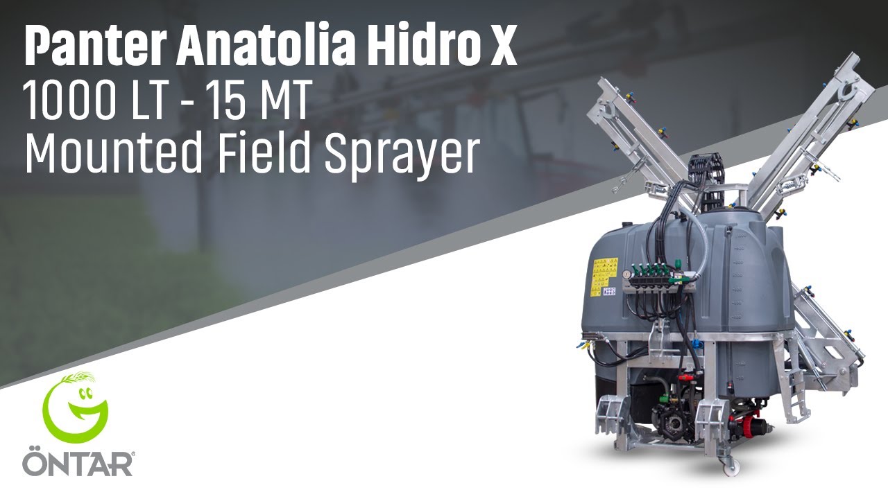 ÖNTAR | Panter Anatolia Hidro X CW 1000 LT - 15 MT Mounted Field Sprayer Usage Video