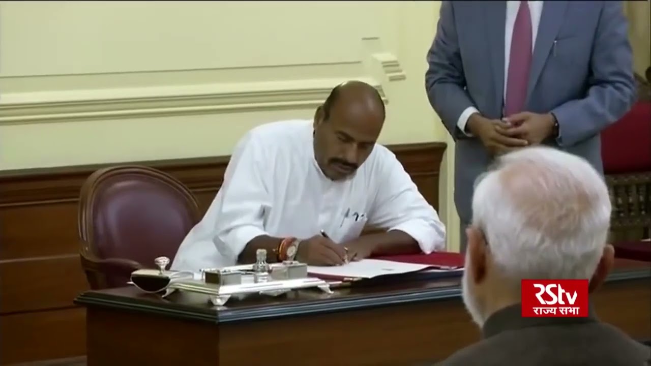 Video 56/23-Shri Virendra Kumar takes oath as Pro tem Speaker of the 17th Lok Sabha-