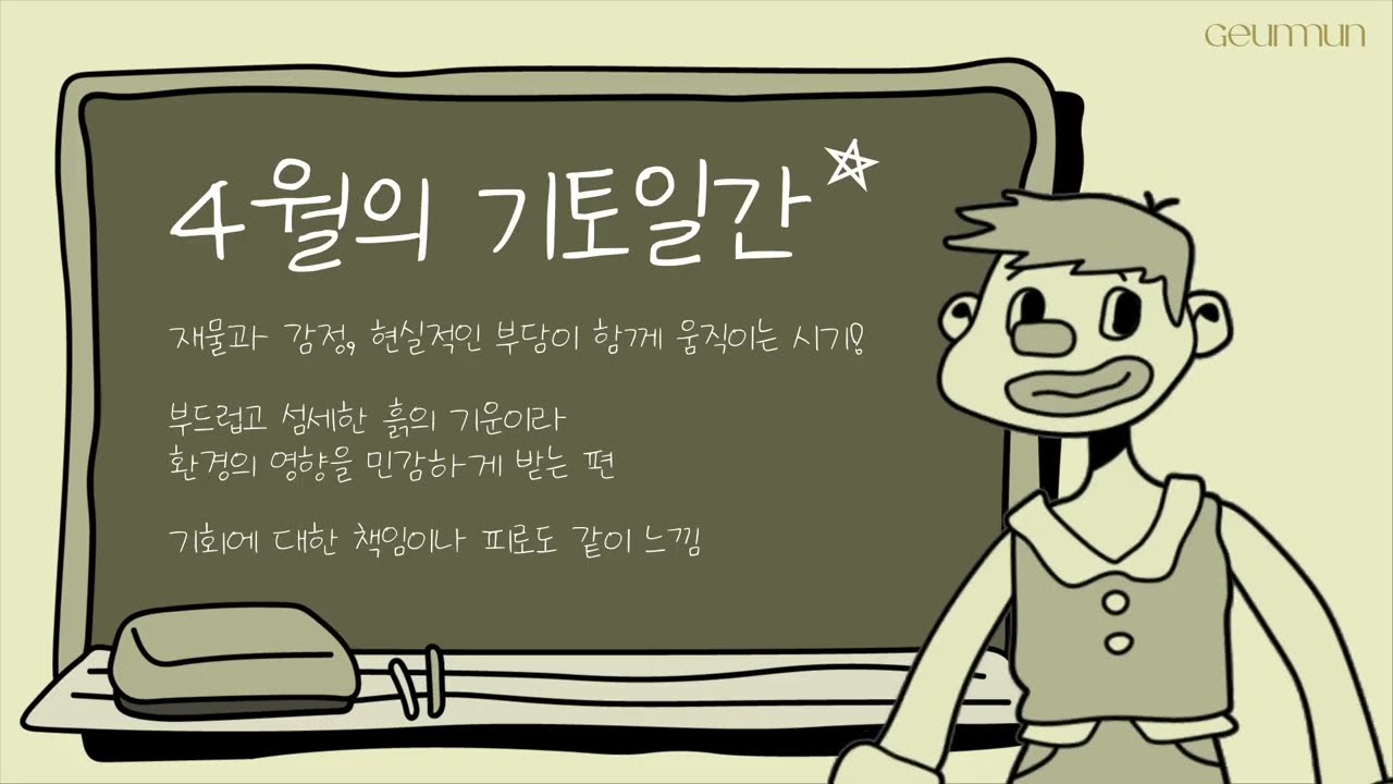 4월 기토일간, 이달 어때? [금문의 이달 어때?]