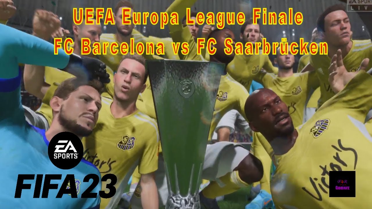 FIFA 23 - Karriere - Liga 1 - UEFA Europa League Finale -  FC Barcelona vs FC Saarbrücken