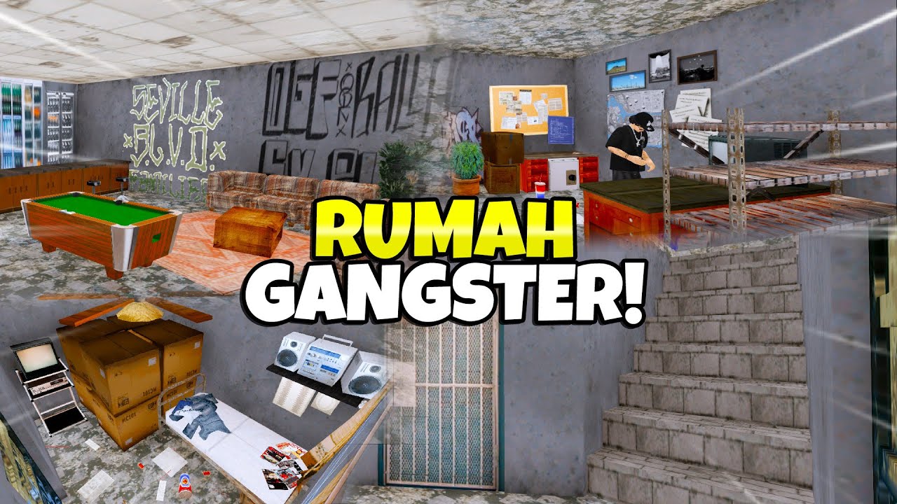 AKU DEKORASI RUMAH TEMA GANGSTER 2 LANTAI DI JGRP !! - GTA SAMP ROLEPLAY