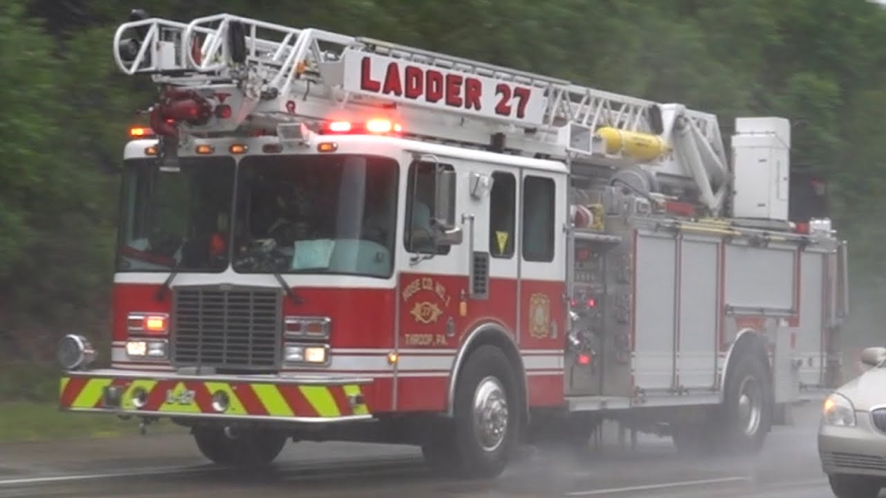 Throop Hose Company Ladder 27 Responding 6/14/24
