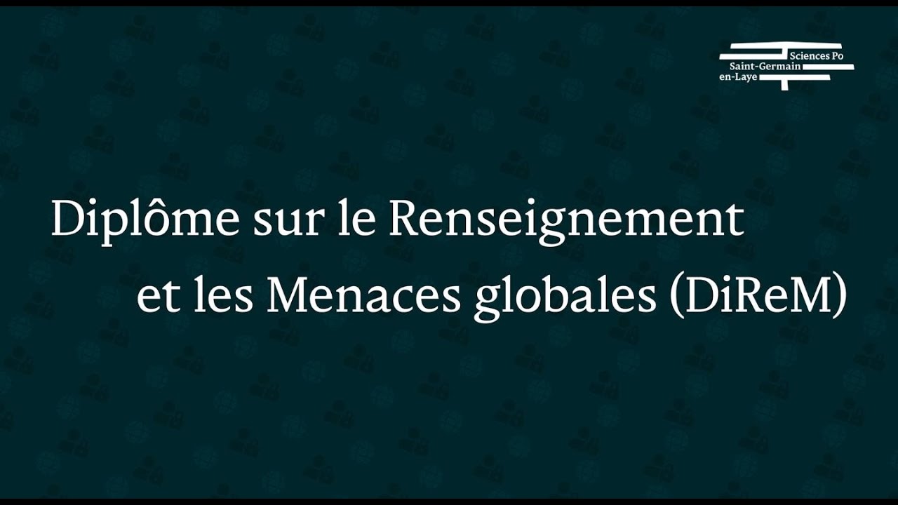 Présentation du Diplôme sur le Renseignement et les Menaces globales