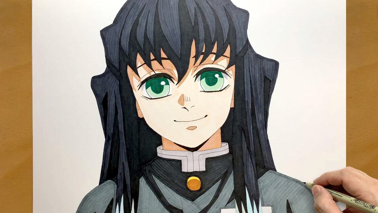 How to Draw Muichiro Tokito from Demon Slayer | Kimetsu no Yaiba | draw anime | Tokitou Muichirou