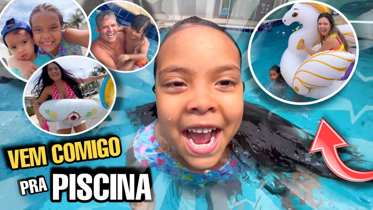 UM DIA LEGAL NA PISCINA COMIGO ! * o unicórnio me atropelou *