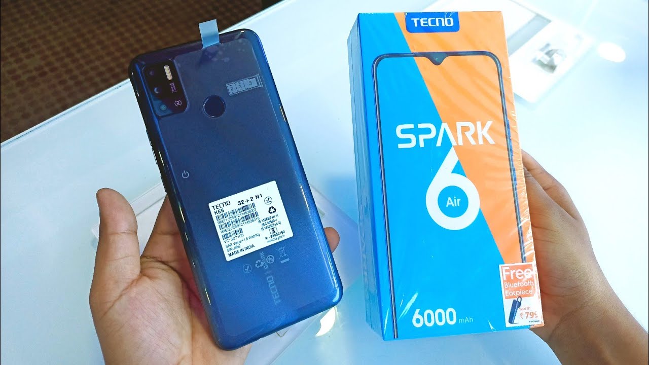 6000 mAh 🔋🔋🔋 Battery  !! Techno Spark 6 Air Unboxing , First Look & Review !! Budget Smartphone🔥 🔥 🔥