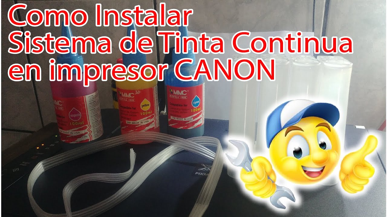 Como instalar sistema de tinta continua en impresor CANON