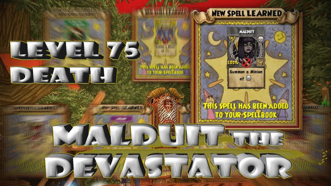 Wizard101 Malduit the Devastator: Death Minion Level 75