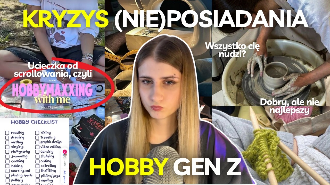 Dlaczego tak ciężko jest mieć dziś HOBBY? | hobbymaxxing ucieczką od ciągłego życia w ekranie