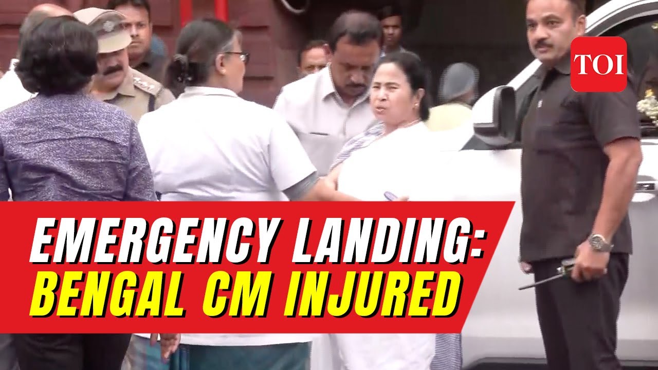CM Mamata Banerjee suffers injury after chopper makes emergency landing