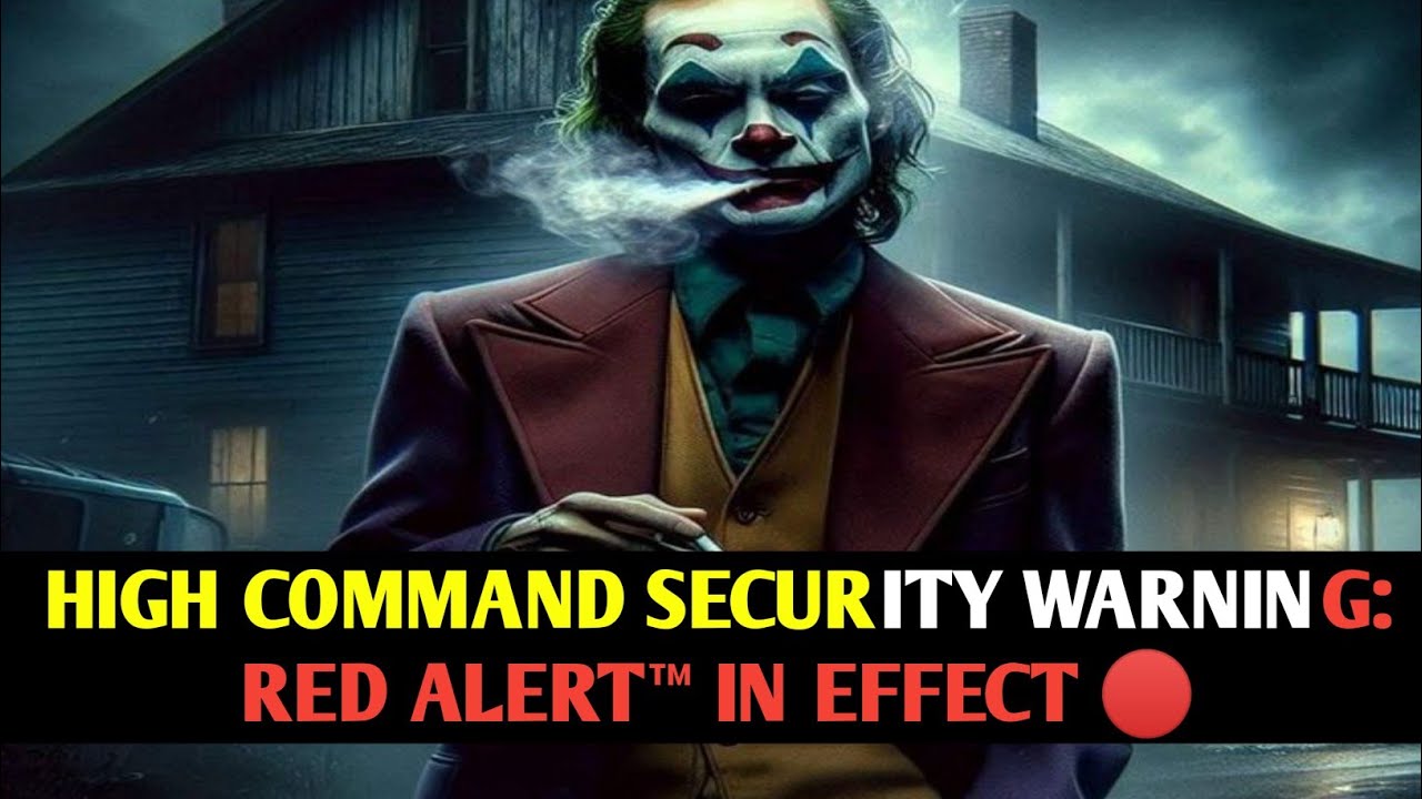 HIGH COMMAND SECURITY WARNING: RED ALERT™ IN EFFECT 🔴| joker motivation speech