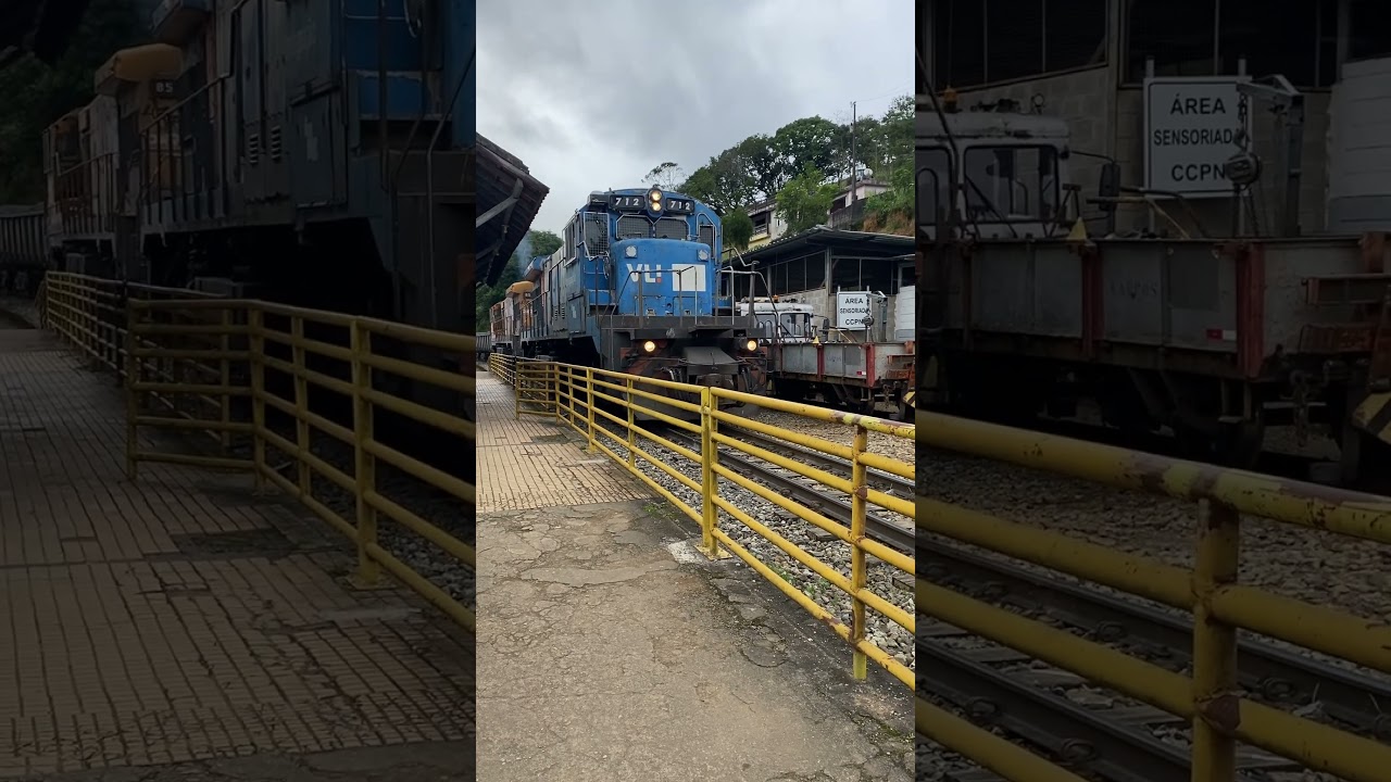 Locomotiva bb36-7 712 de volta na rota do calc&aacute;rio