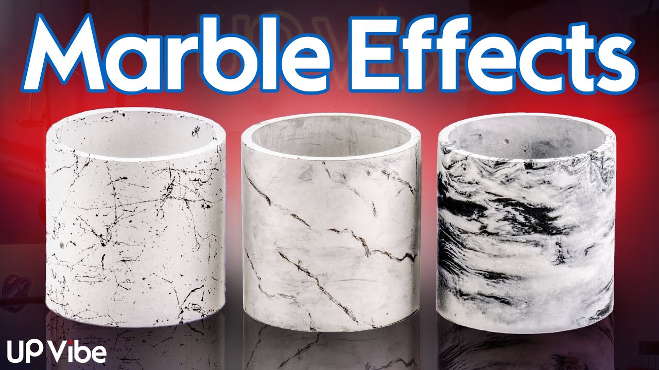 DIY Marble Concrete Candle Vessels You Can Easily Make Too
