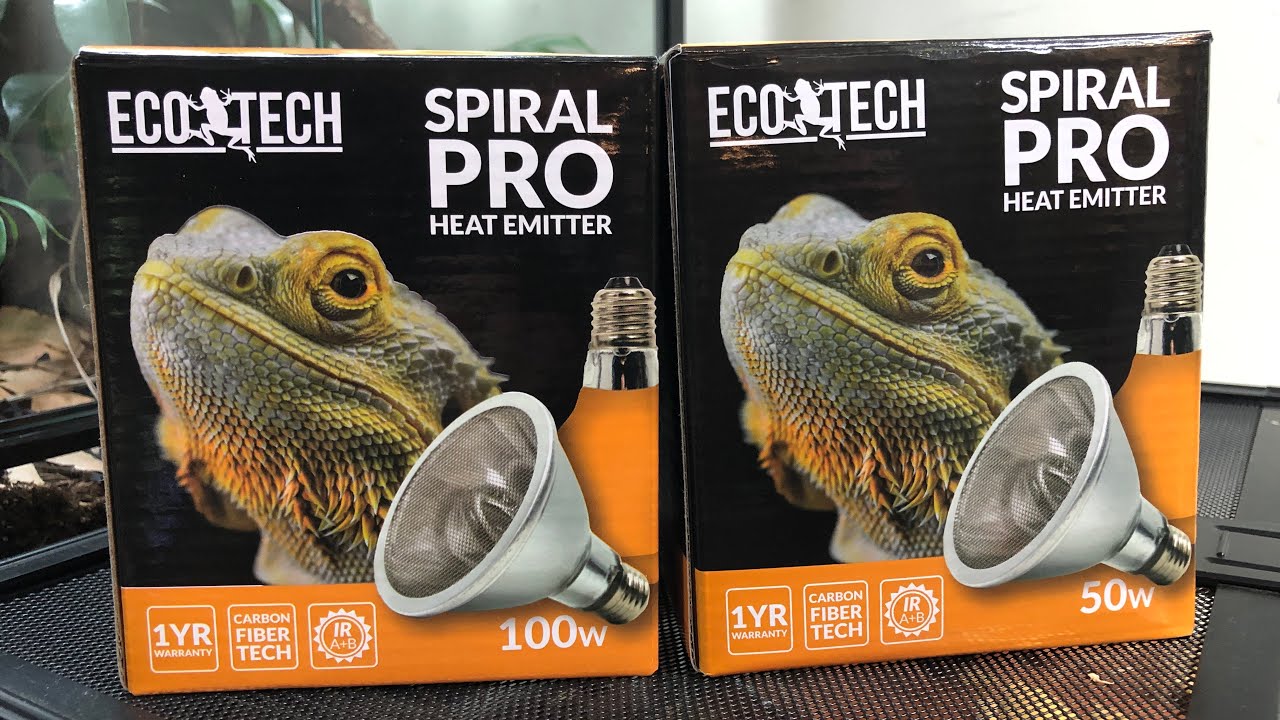ECOTECH Spiral Pro Heat Emitter Review! Deep heat projection for your reptile!