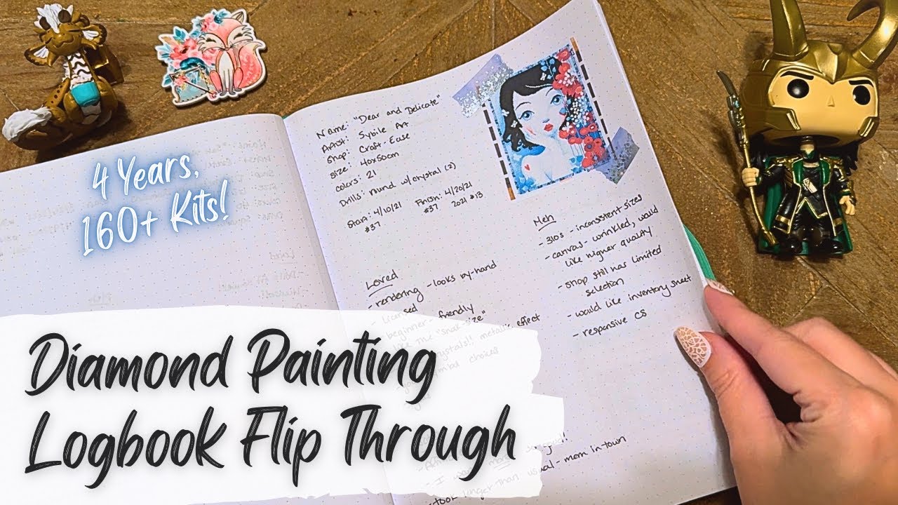 Diamond Painting Logbook Journal Flip Through - 4 years, 160+ Diamond Paintings!