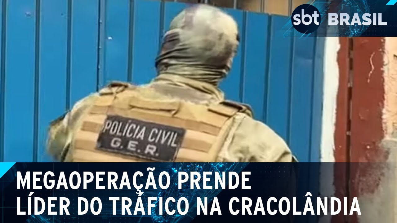 Megaoperação contra PCC prende líder do tráfico na Cracolândia, em São Paulo | SBT Brasil (06/08/24)