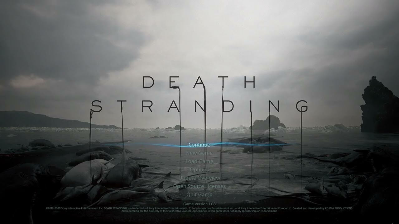 Death Stranding Menu Loop #MuseumOfGaming