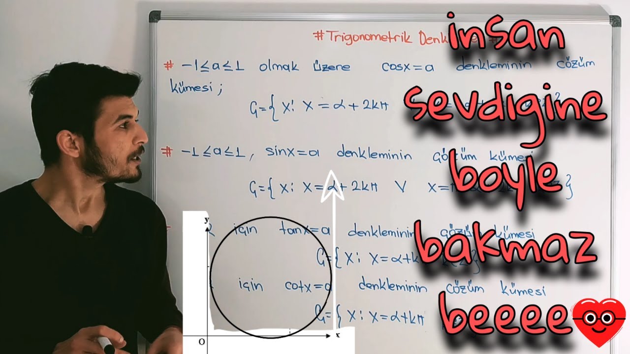 Trigonometrik Denklemler (Konu Anlatımı ve Konu Pekiştirme Soruları)