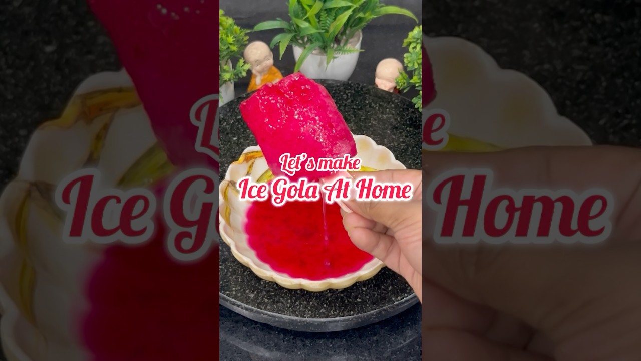 Ice Gola at Home | Street Style Baraf Ka Gola Chuski Recipe | Summer Treat #shorts #trending
