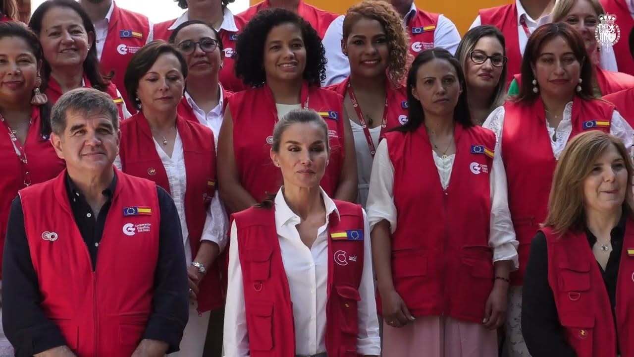 S.M. la Reina visita el Centro de Formación de la Cooperación Española en Colombia