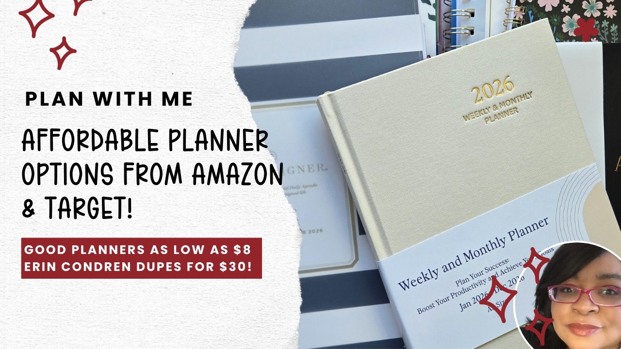 Plan With Me | Affordable Planners That Are ACTUALLY Good 😍 | Amazon & Target Planner Review