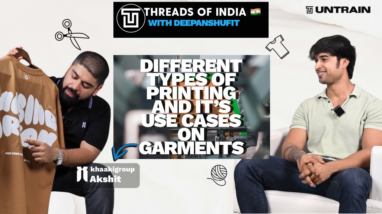 Different types of printing and it’s use cases on garments & Sustainability in dyeing process.