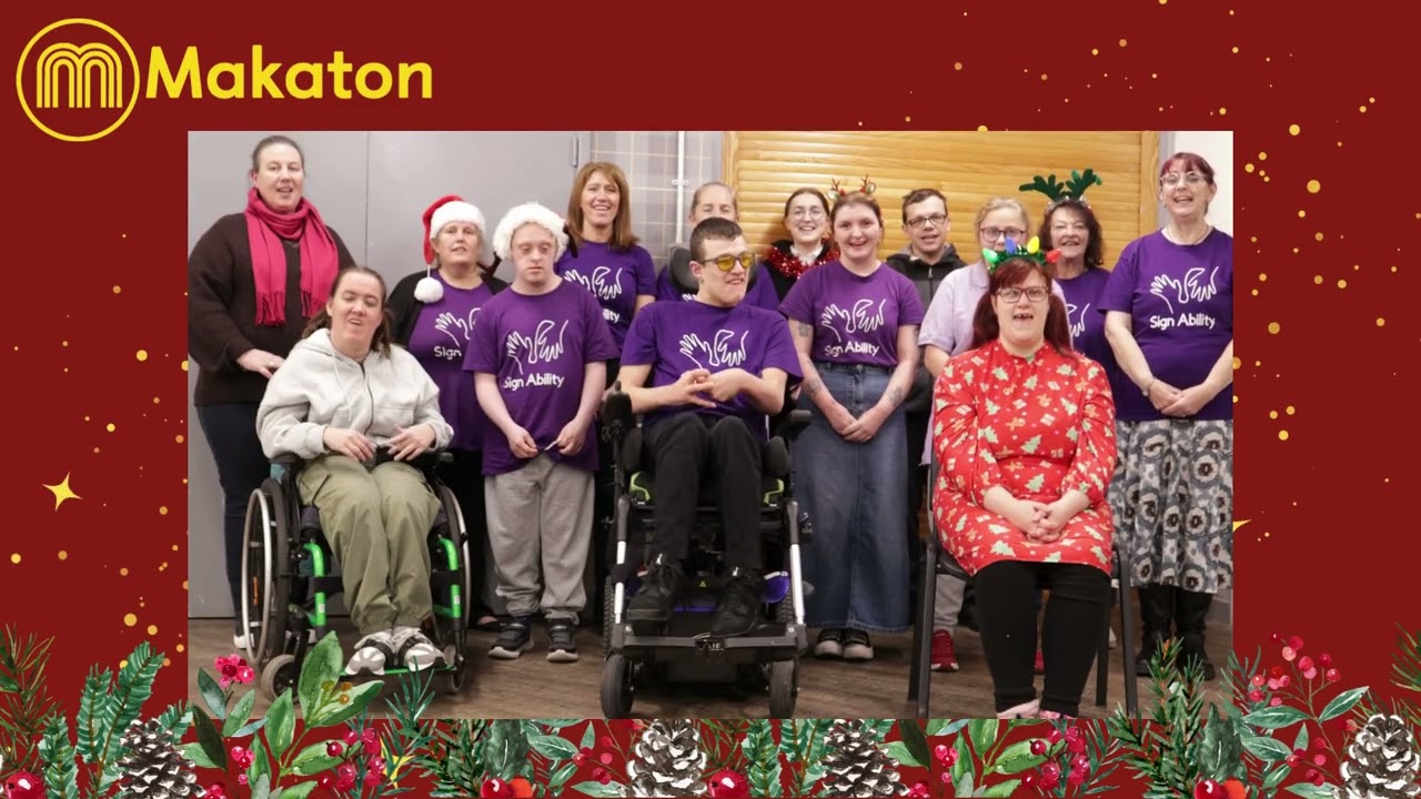 2 sleeps to go - Makaton Countdown to Christmas 2025