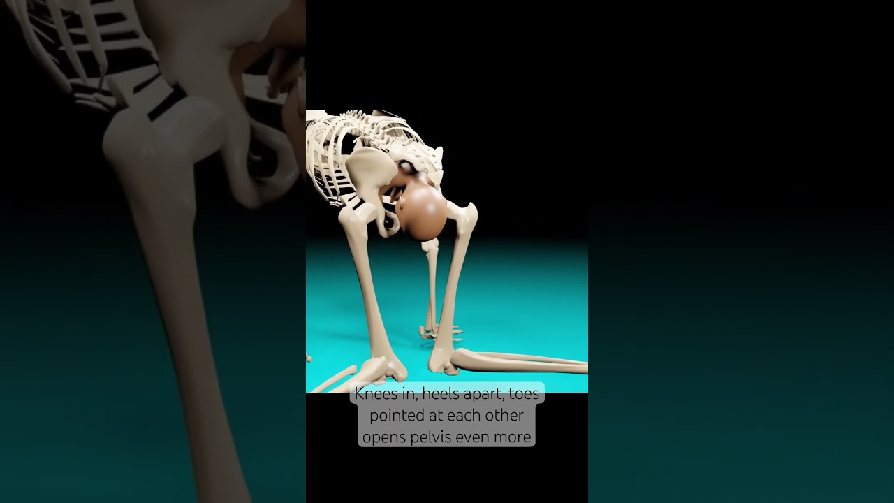 An Easier Way To Push During Childbirth: Open Your Pelvis #shorts #ytshort #pregnancy