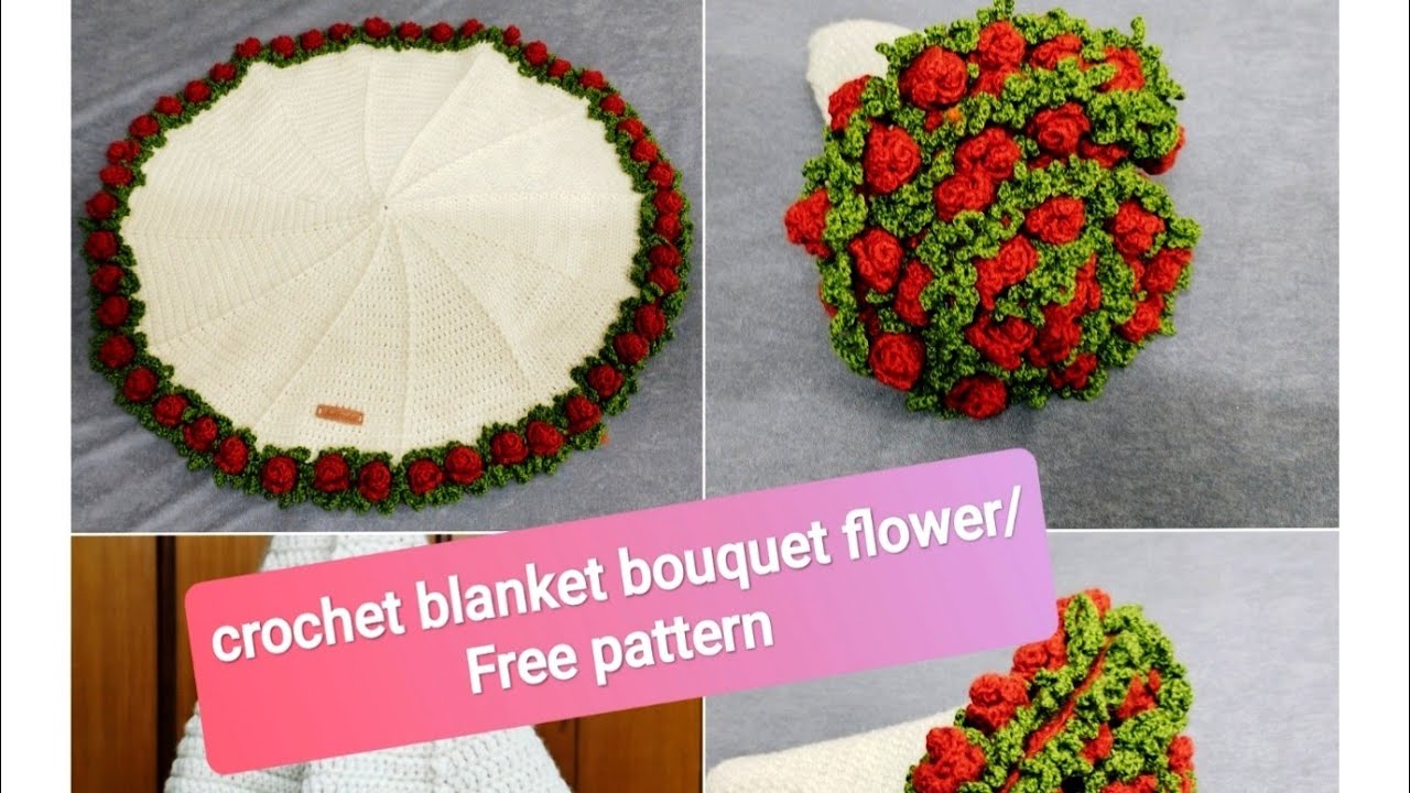 Viral Crochet Blanket Bouquet Tutorial/Beginners Friendly #beginnercrochet #crochetgifts #Crocheter
