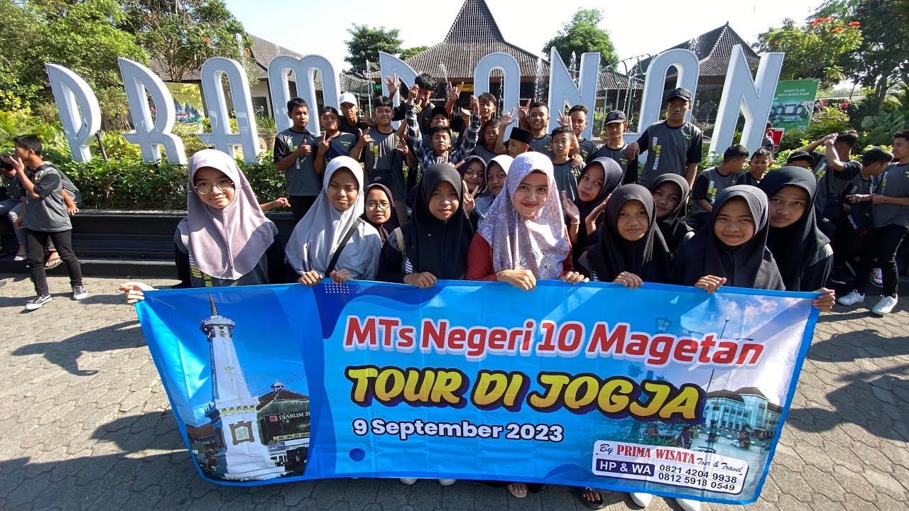 Study Tour MTs Negeri 10 Magetan ke Yogyakarta  9 september 2023