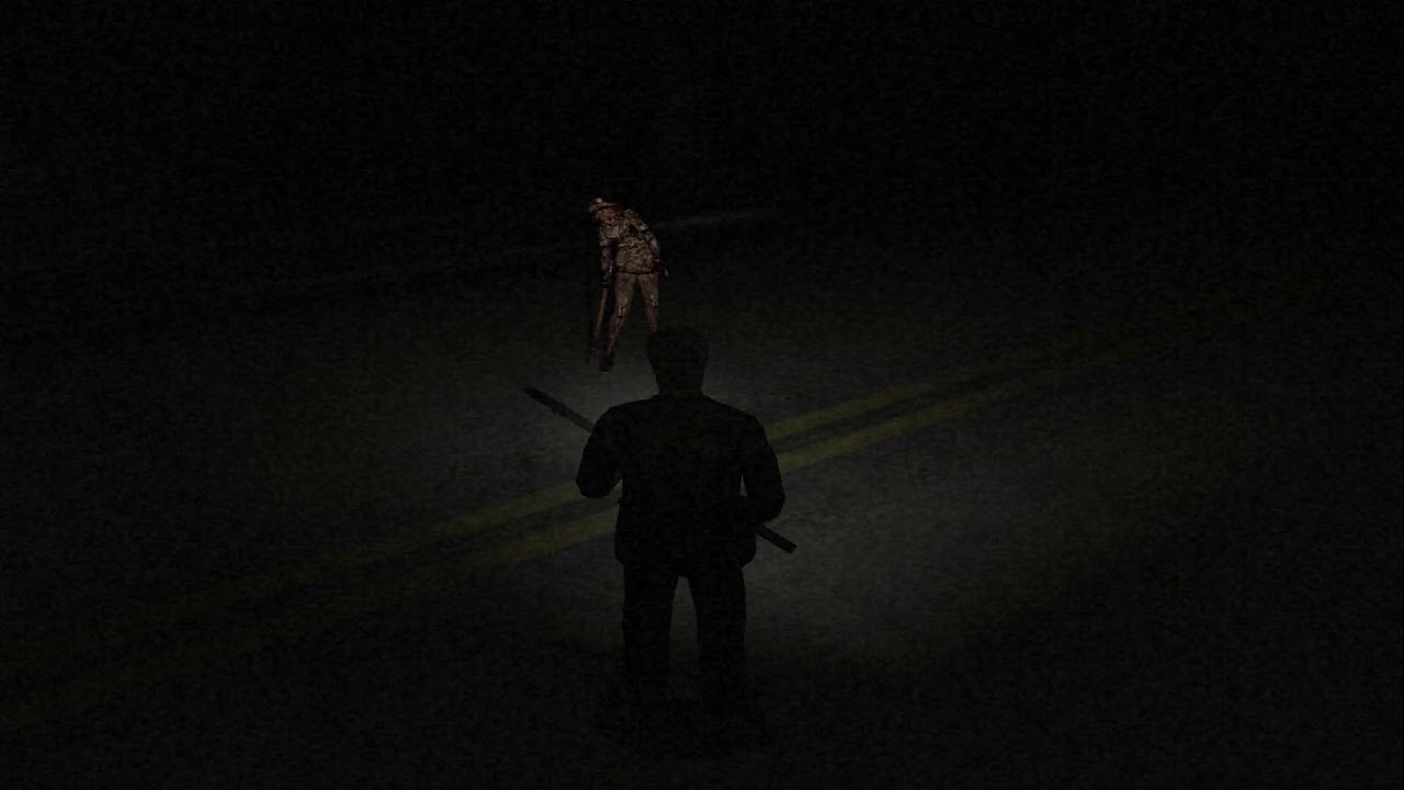 Silent Hill 2 Prototype - Pyramid head roaming on the streets