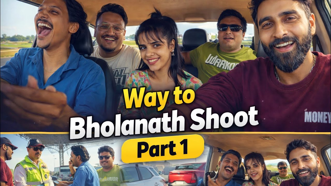 भोलेनाथ च्या Song shoot ला जाताना पकडलं पोलिसनी आणि झाला राडा । shravani Solaskar Vlogs |