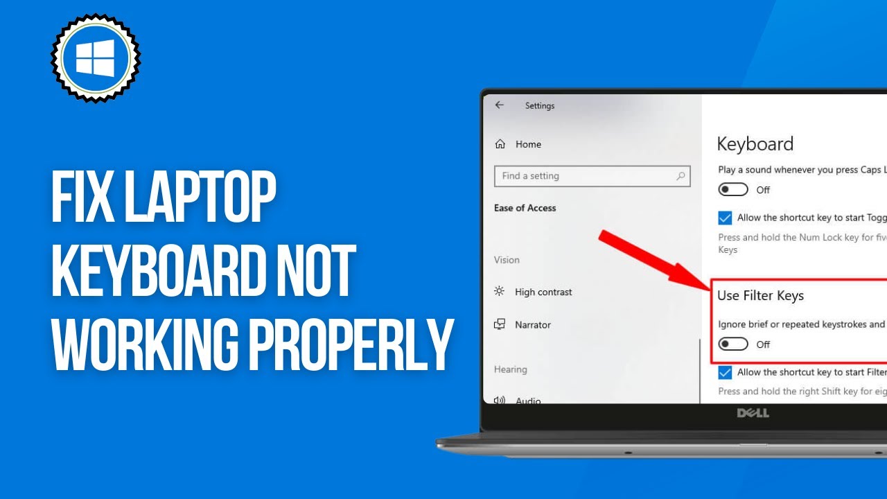 How to Fix Laptop Keyboard not working Properly