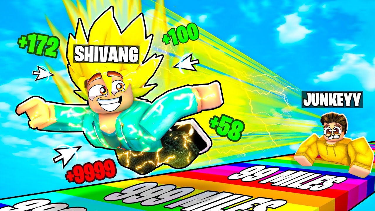 BEATING EVERY NOOBS 😂 IN ANIME FLY RACE CLICKER!! FT.@Junkeyy