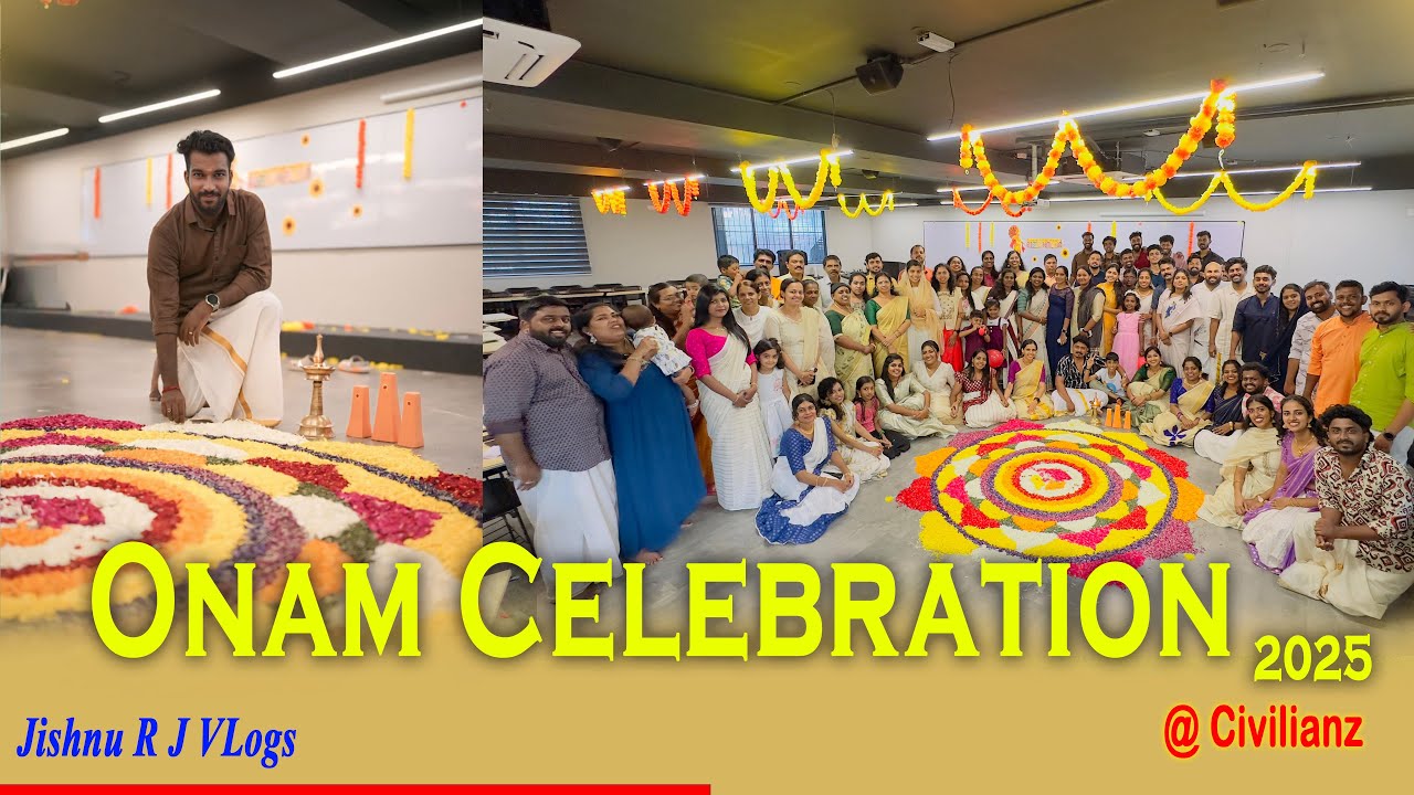🌼Onam Celebration With Civilianz Family 🤍| Onam Vlog 2025 | Civilianz  Onam 2025 | Jishnu R J Vlogs