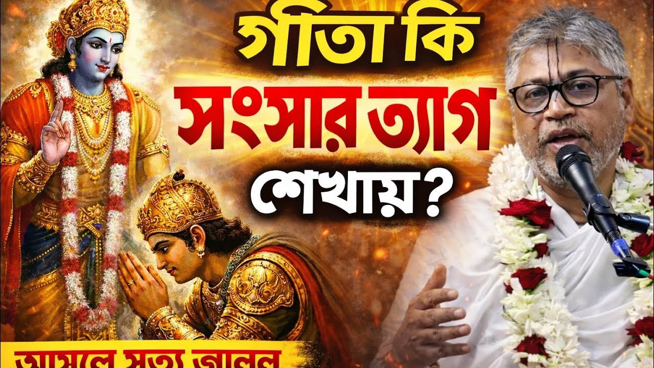 “গীতায় কি সত্যিই ভগবান সংসার ত্যাগ করতে বলেছেন? গীতার আসল শিক্ষা”