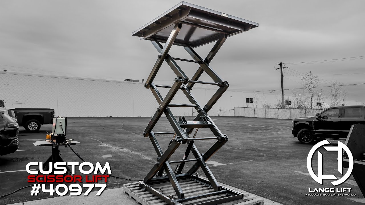 High Height Custom Material Handling Scissor Lift Made in the USA