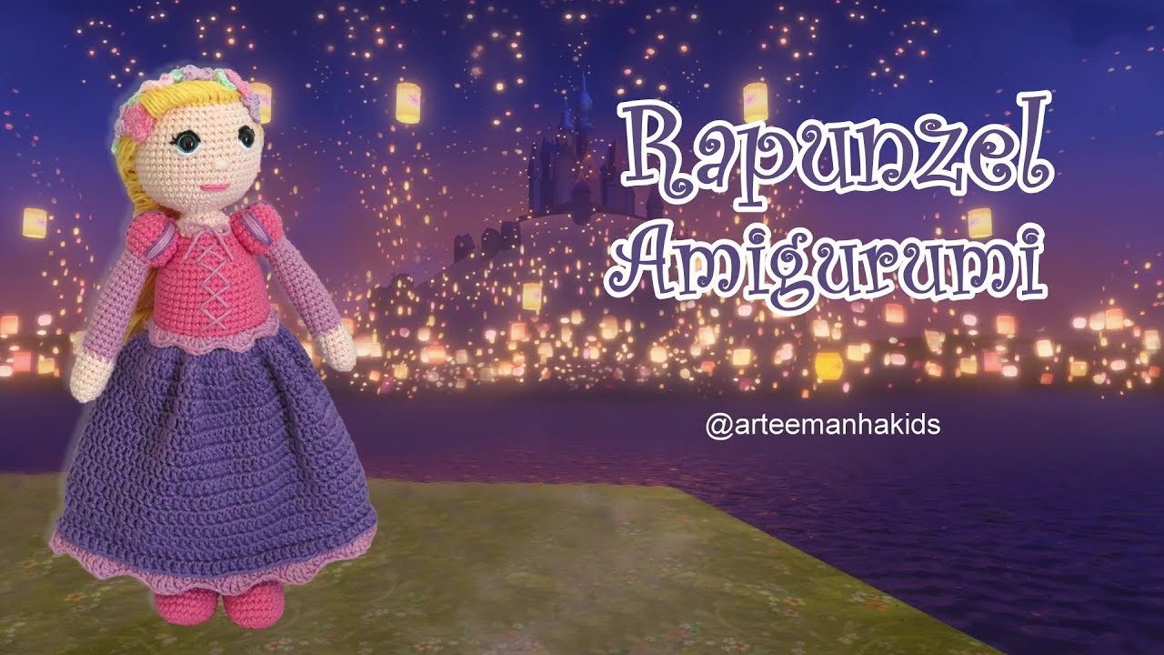 Rapunzel Amigurumi  -  por @ArteeManhaKids