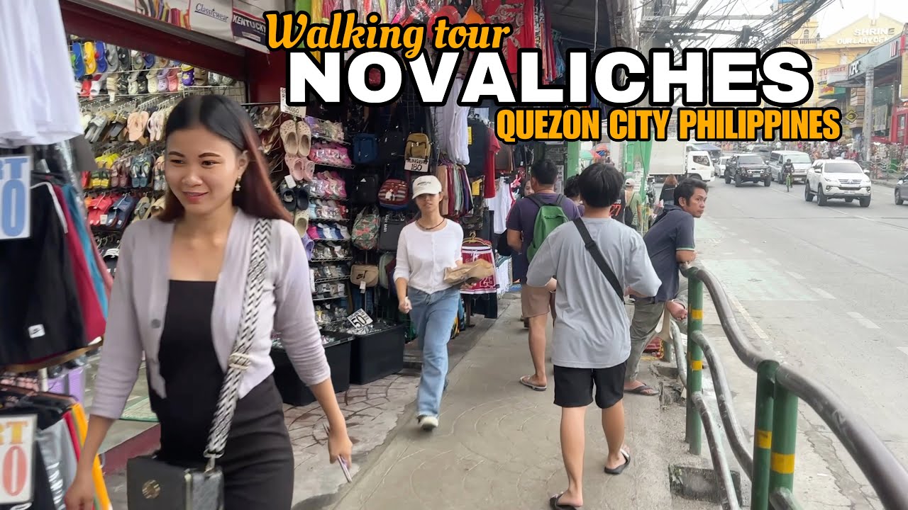 NOVALICHES QUEZON CITY, PHILIPPINES-Afternoon walking around Nova City proper[4k]