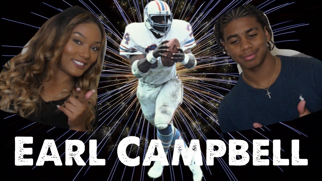 NFL Fan Allure Vision & Langston Reacts to NFL Running Back Earl Campbell Highlights