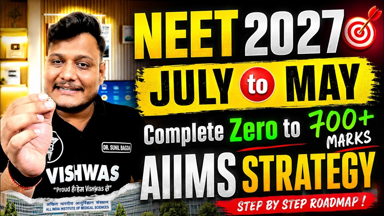 NEET 2027: FULL 10 MONTH PLAN to SCORE 700+ MARKS 🔥 || July to May Plan 😍| #neet2027 #neetstrategy