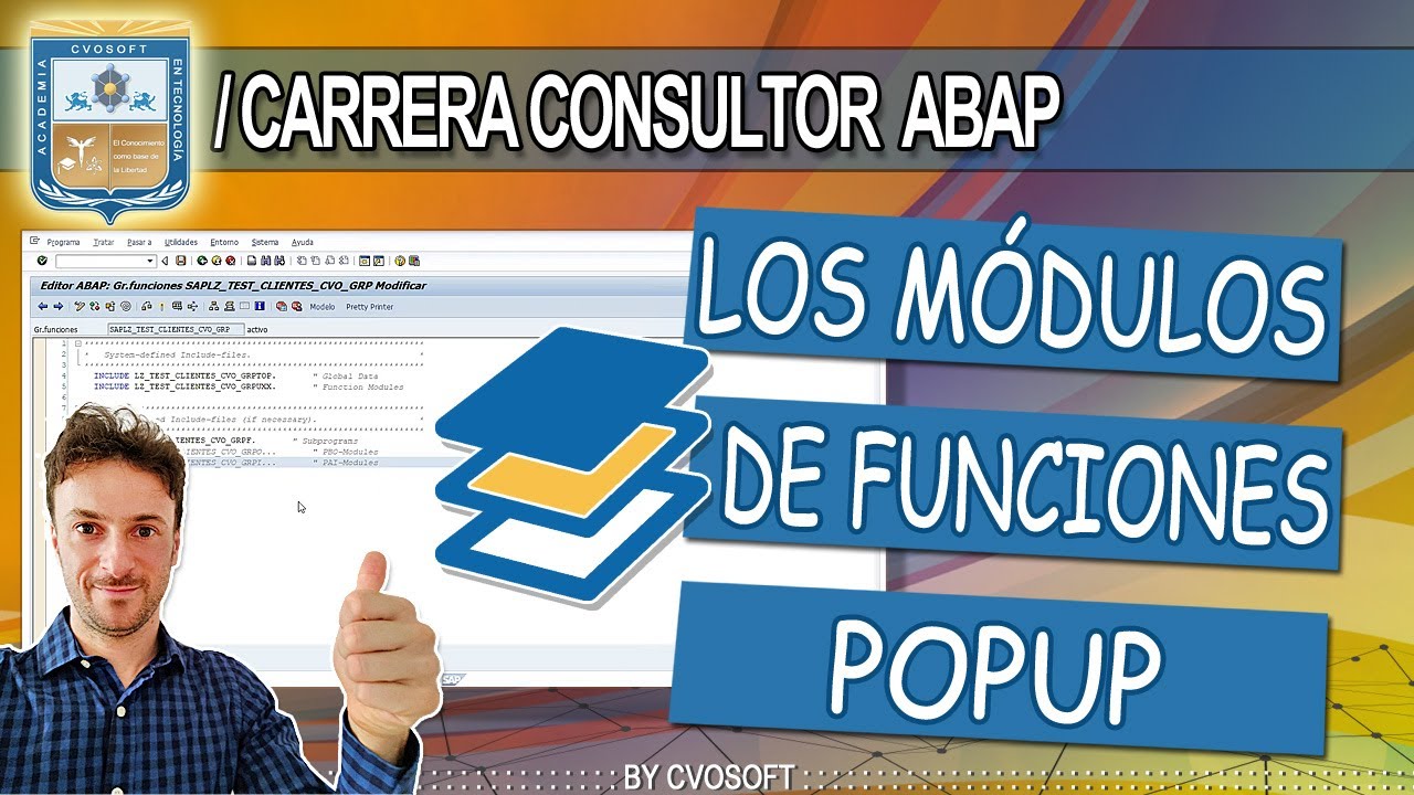 🎓ABAP 2025 ►Los Módulos de Funciones POPUP | CVOSOFT
