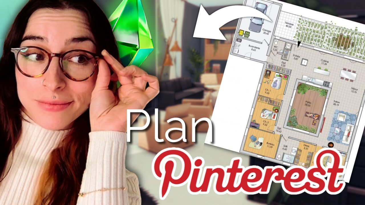 On meuble la maison de ce plan Pinterest ! ✨ | Les Sims 4