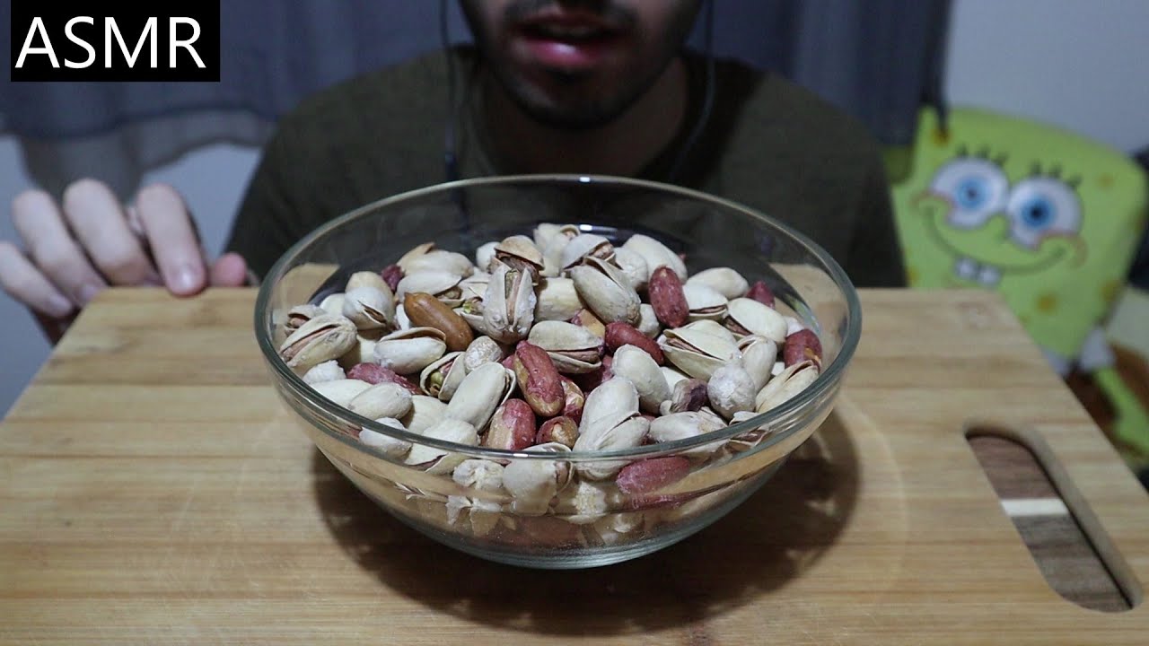 ASMR EATING PISTACHIOS & PEANUTS *CRUNCHY EATING SOUNDS* (No Talking) MUKBANG EATING SHOW