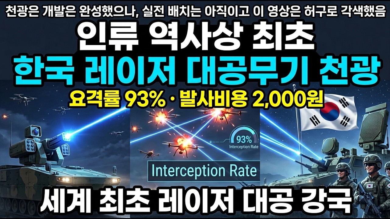 UAE 상공에 이란 샤헤드 드론이 떴는데.. 한국 천광이 빛으로 격퇴, #천광레이저대공무기 #한국세계최초레이저격추 #이란드론격추93퍼 #2000원드론격추 #K방산레이저혁명
