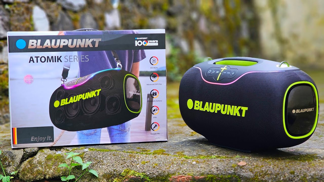 Blaupunkt Atomik Knightz 45K 450W Boombox Unboxing Sound Test⚡️27000mAh Removable Battery,6 Speakers